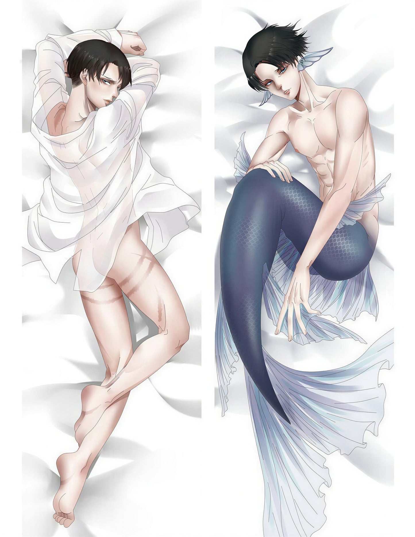 Levi Body Pillow --- Levi Ackerman Shirtless