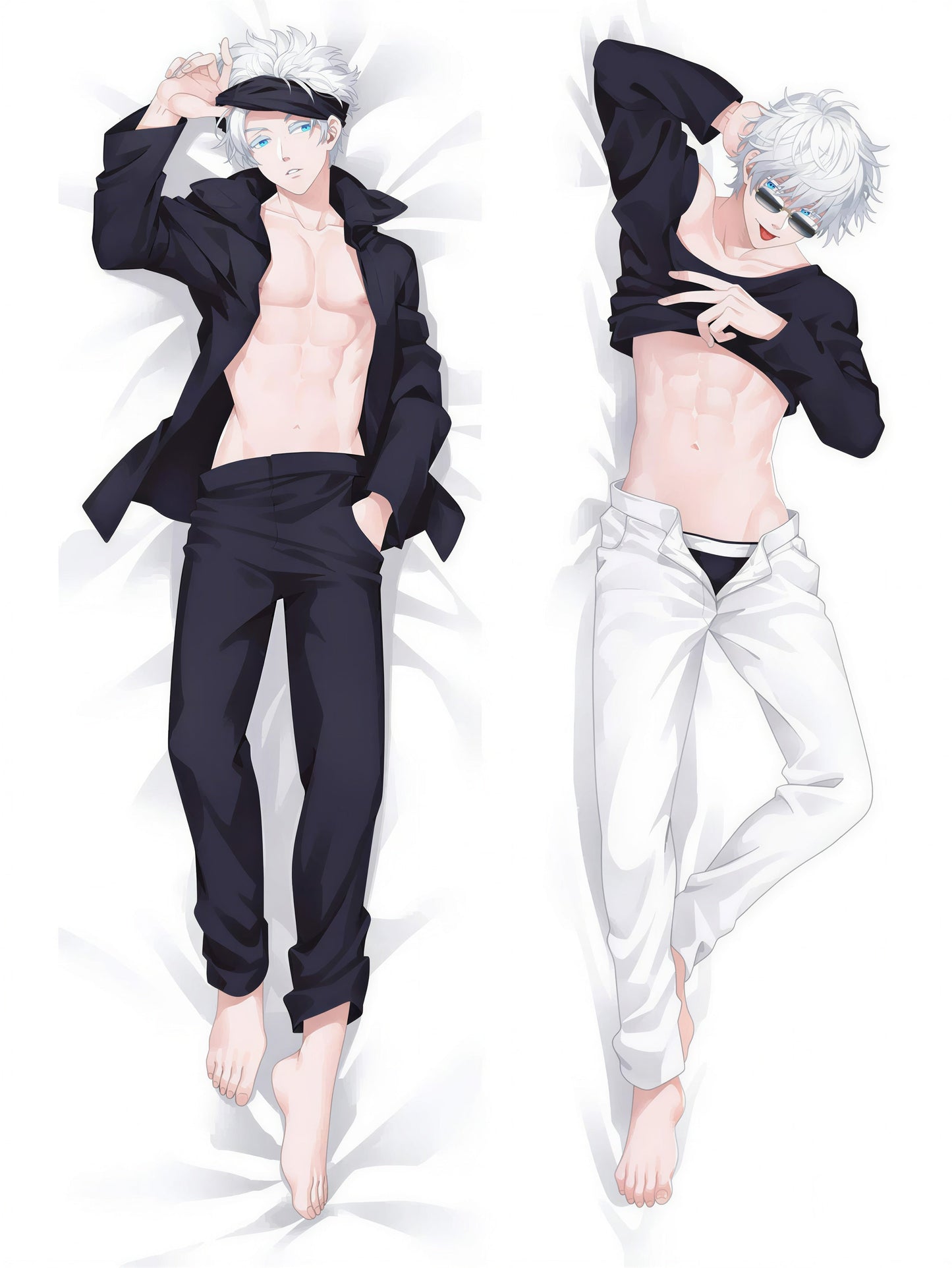 Satoru Gojo Body Pillow --- Gojo Satoru With Glass